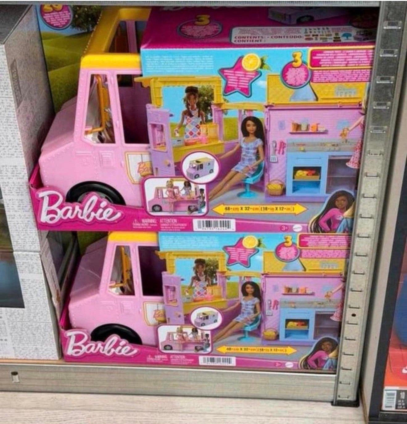 BARBIE Limonadewagen Speel-auto met accessoires Groot NIEUW, Barbie, P, P, P