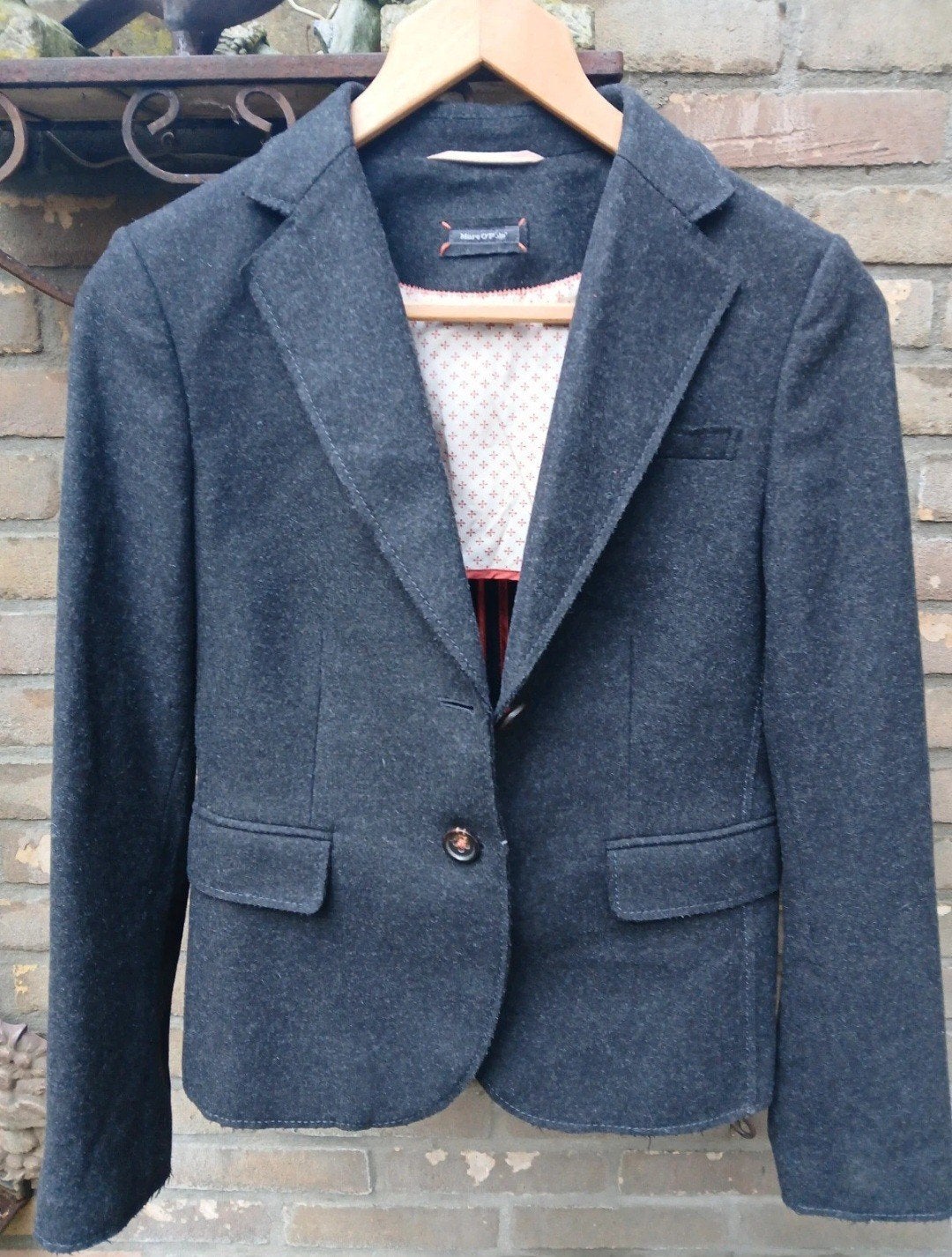 Marco Polo antraciet colbert, Kleding | Dames, Ophalen of Verzenden, Zo goed als nieuw, Maat 38/40 (M), Grijs