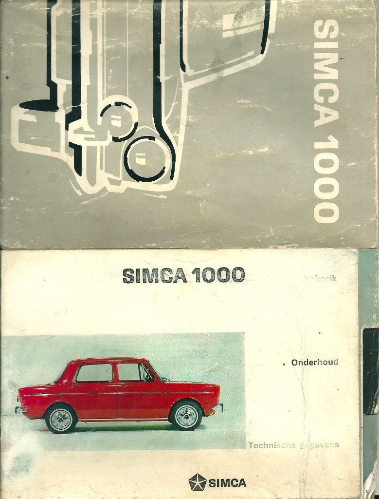 Oldtimer Simca 1000 handleiding instructieboekje 3x, Ophalen of Verzenden