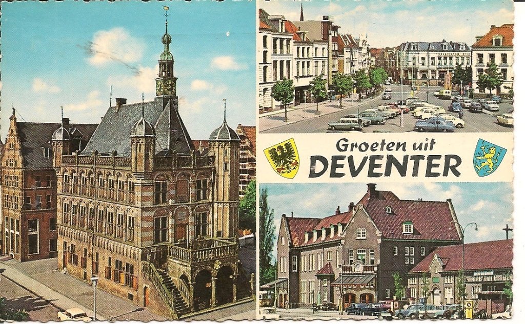 Oude ansichtkaart Groeten uit Deventer - Gelopen, Ophalen of Verzenden, 1960 tot 1980, Gelopen, Overijssel