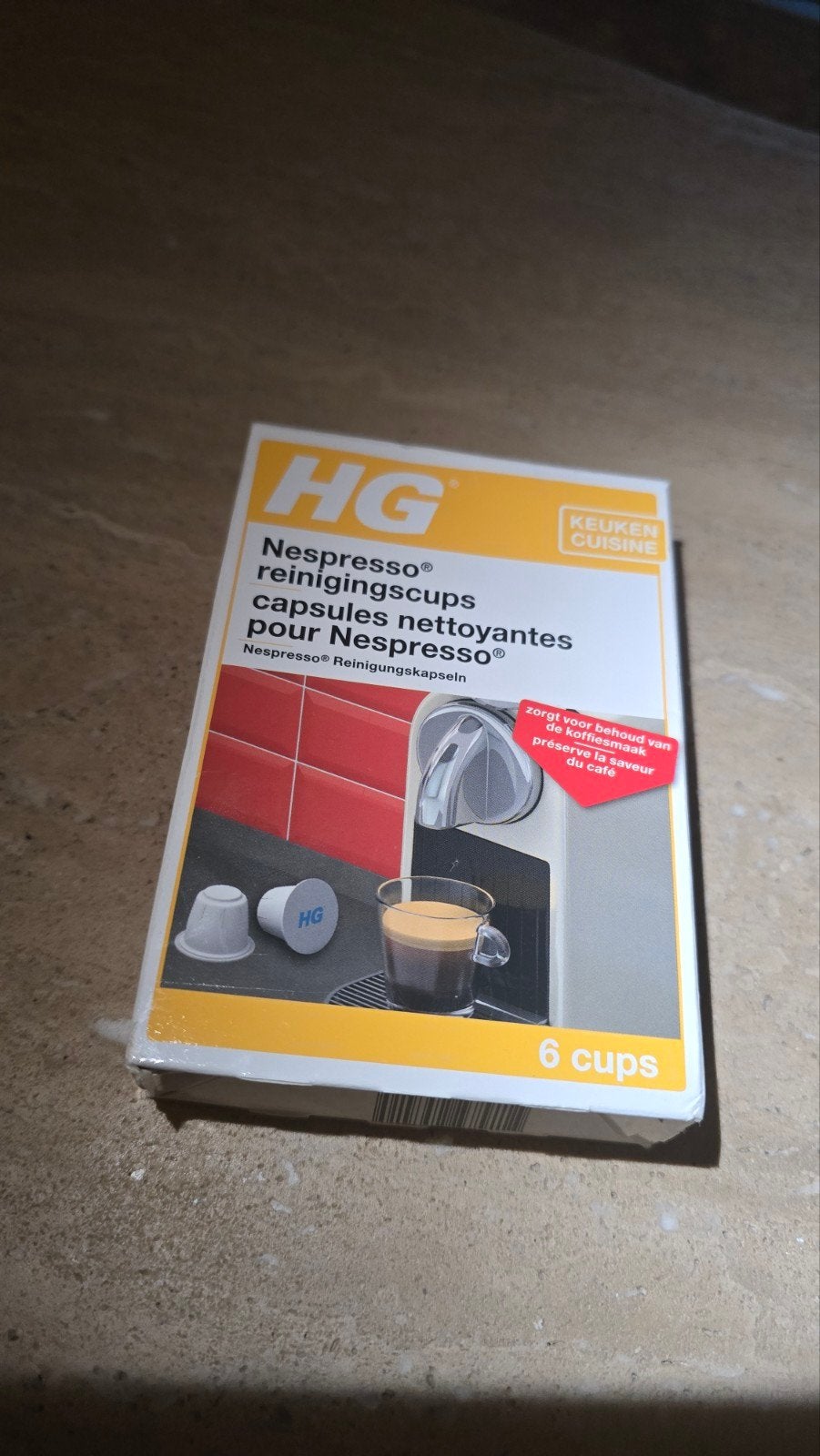 HG Nespresso reinigingscups - 4 stuks, Ophalen of Verzenden, Gebruikt