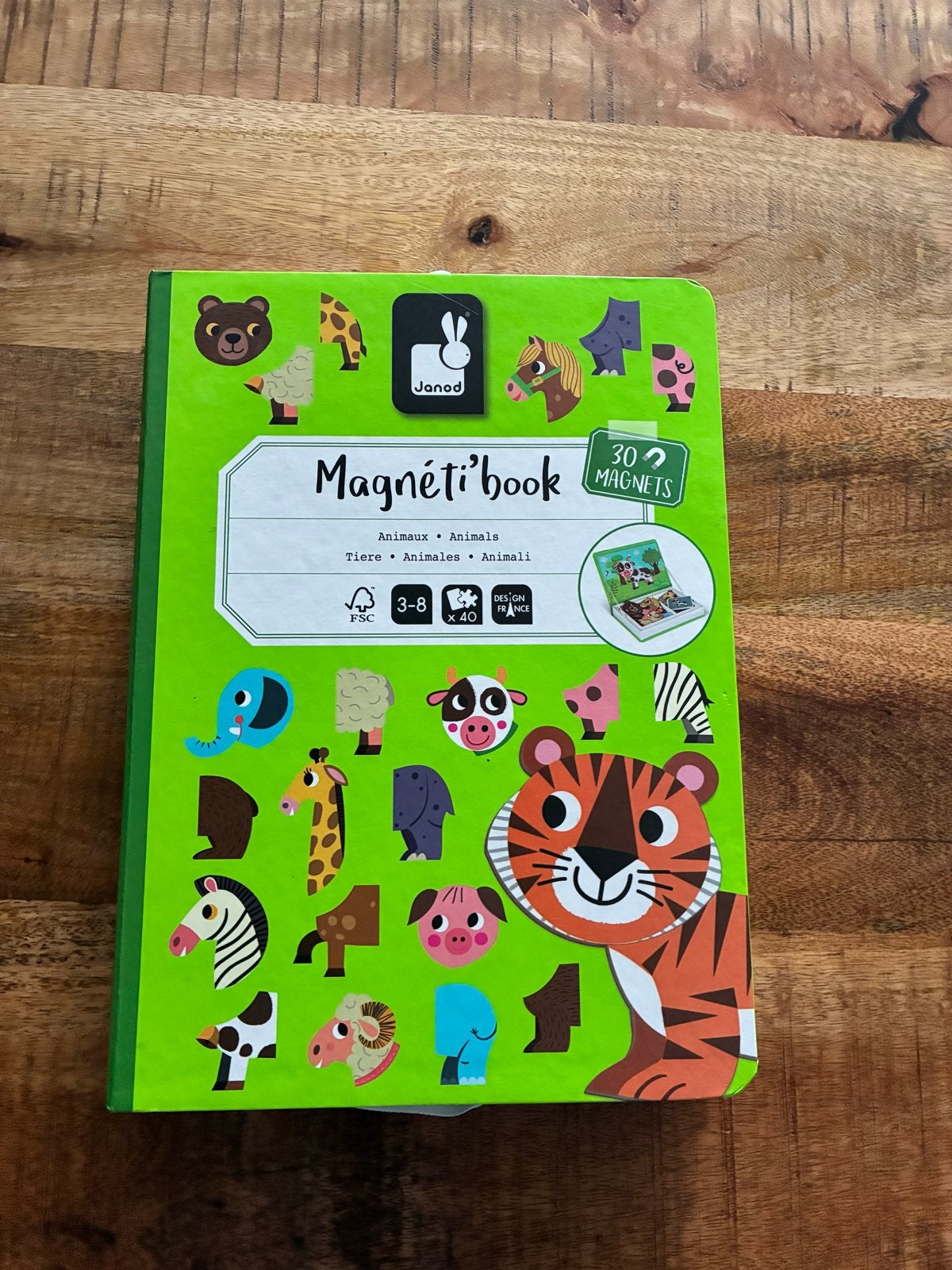 Janod Magneti'book Dieren Magnetisch Boek, Ophalen of Verzenden, Gebruikt, Knutselen