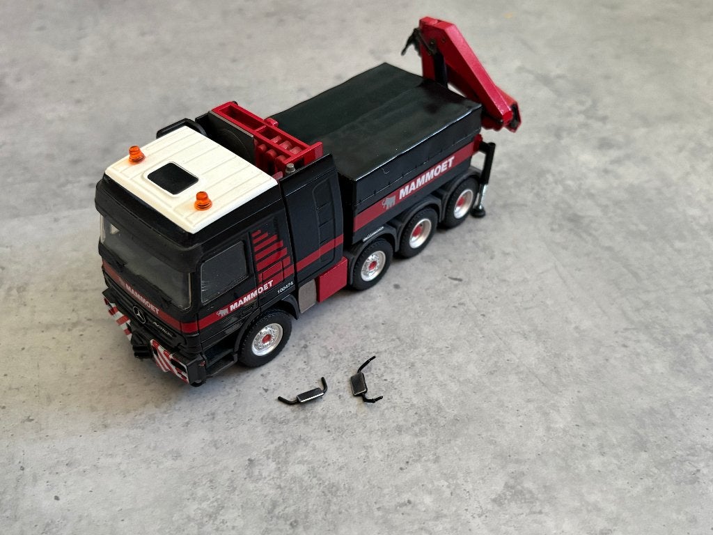 Mammoet Mercedes-Benz Actros SLT 8x4 + kraantje, Hobby en Vrije tijd, Modelauto's | 1:50, Ophalen of Verzenden, Zo goed als nieuw
