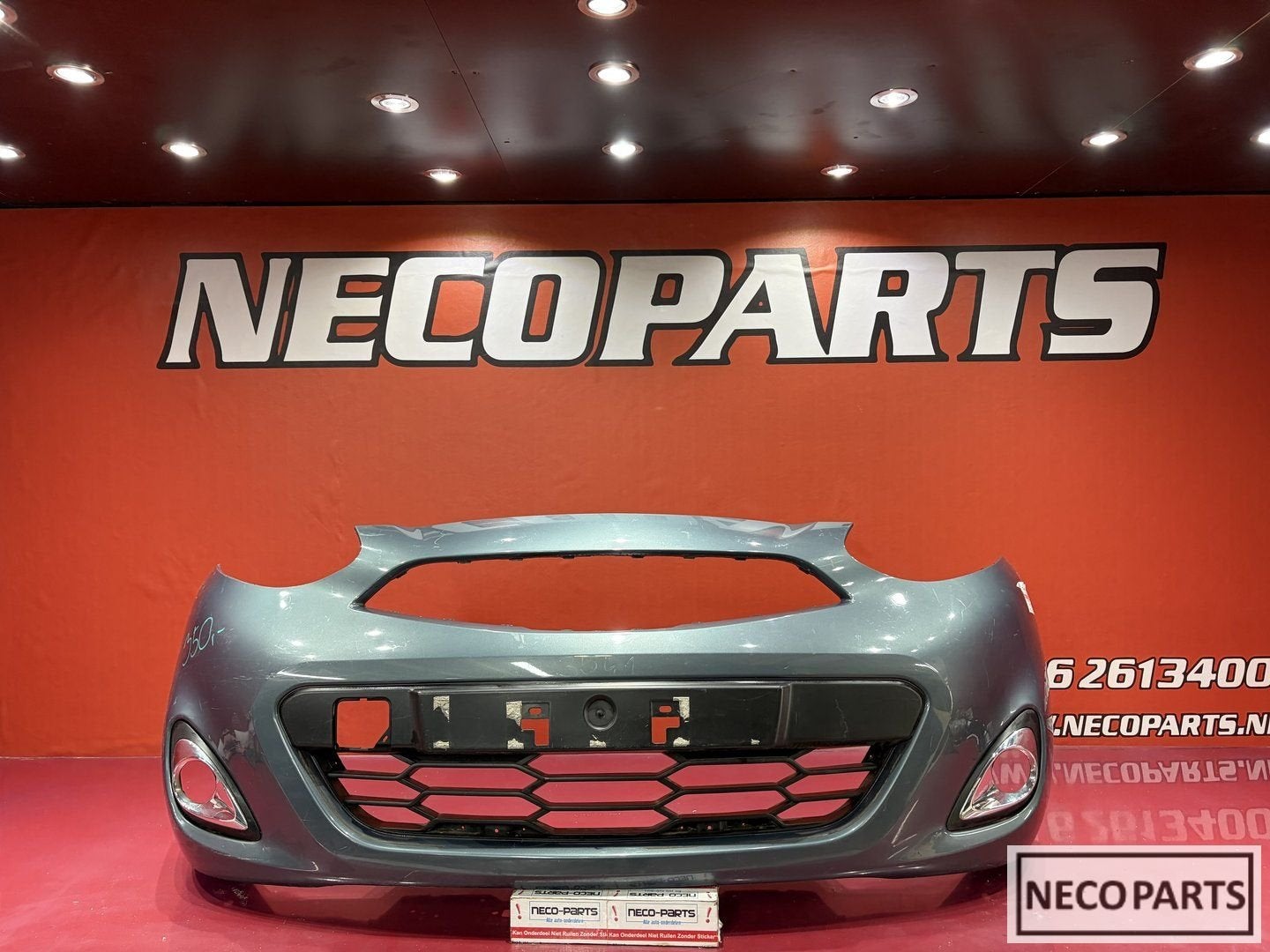 NISSAN MICRA K13 FACELIFT VOORBUMPER ORIGINEEL 620223HN0, Gebruikt, -, Voor, -