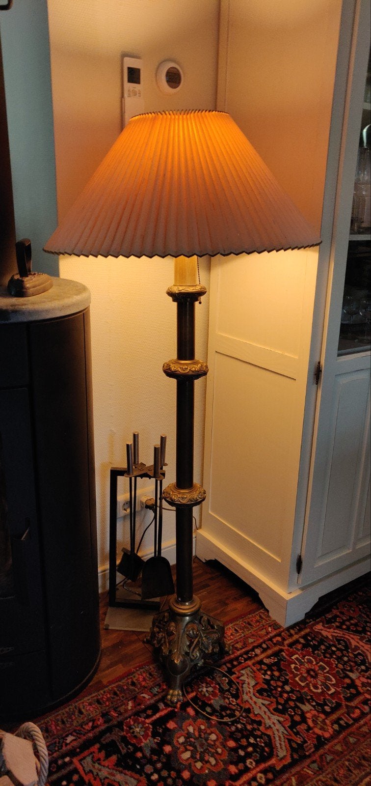 antieke staande schemerlamp,stijl Art.Nouveau, jugendstil/, Ophalen