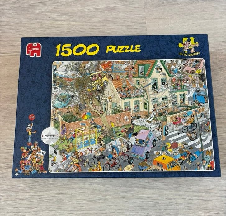 Jan van Haasteren puzzel 1500 De Storm, Ophalen, 500 t/m 1500 stukjes, Zo goed als nieuw