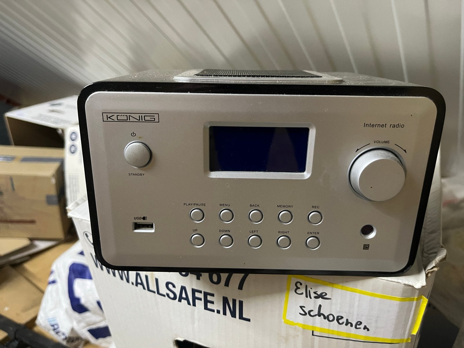 König Internetradio, Ophalen, Gebruikt, Radio