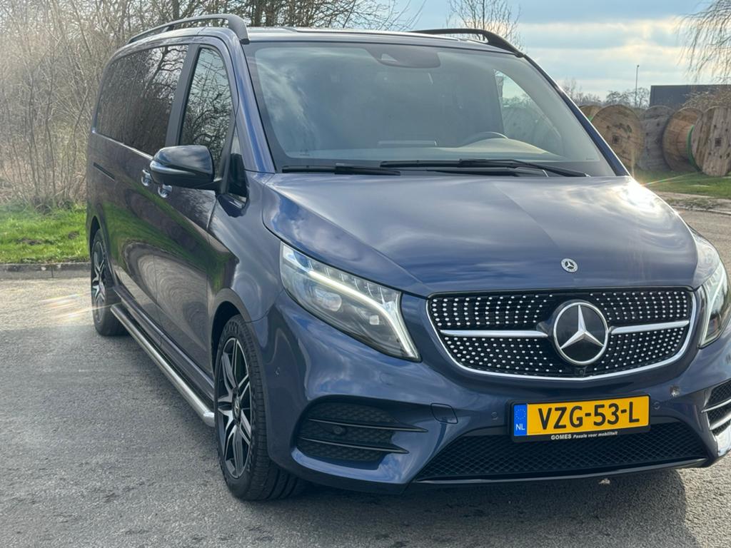 Mercedes-Benz V-klasse 2023 XXL amg line, Automaat, Achterwielaandrijving, Blauw, Bedrijf
