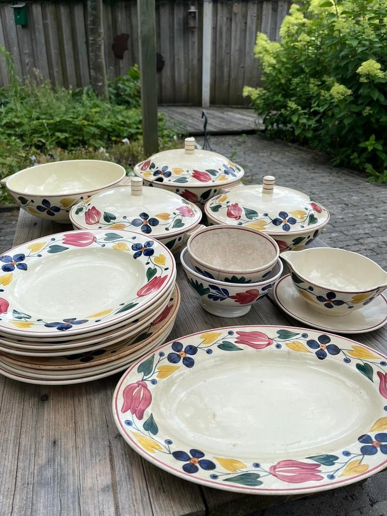 Boerenbont servies divers, Ophalen