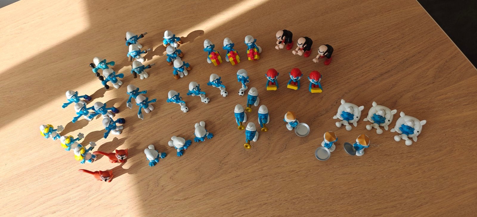 Grote verzameling Smurfen figuren - 40+ stuks, Ophalen, Gebruikt, Verschillende Smurfen, Poppetje, Figuurtje of Knuffel