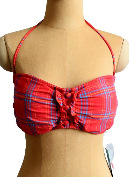 Nieuwe Seafolly bikinitop, Schots geruite top, Mt. 42 / L, Verzenden, Nieuw, Bikini, Seafolly
