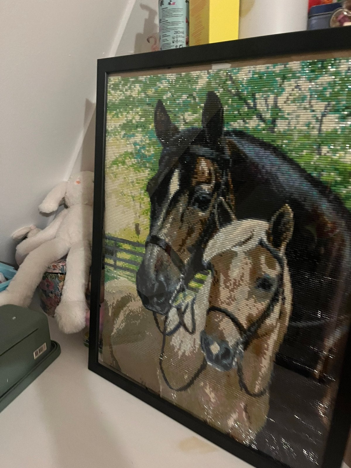 Paarden schilderij, Ophalen, Zo goed als nieuw, Schilderij