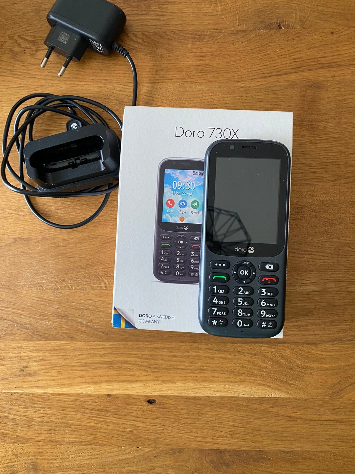 Doro 730x Senoiren Telefoon, Overige modellen, Zwart, Fysiek toetsenbord, Ophalen of Verzenden
