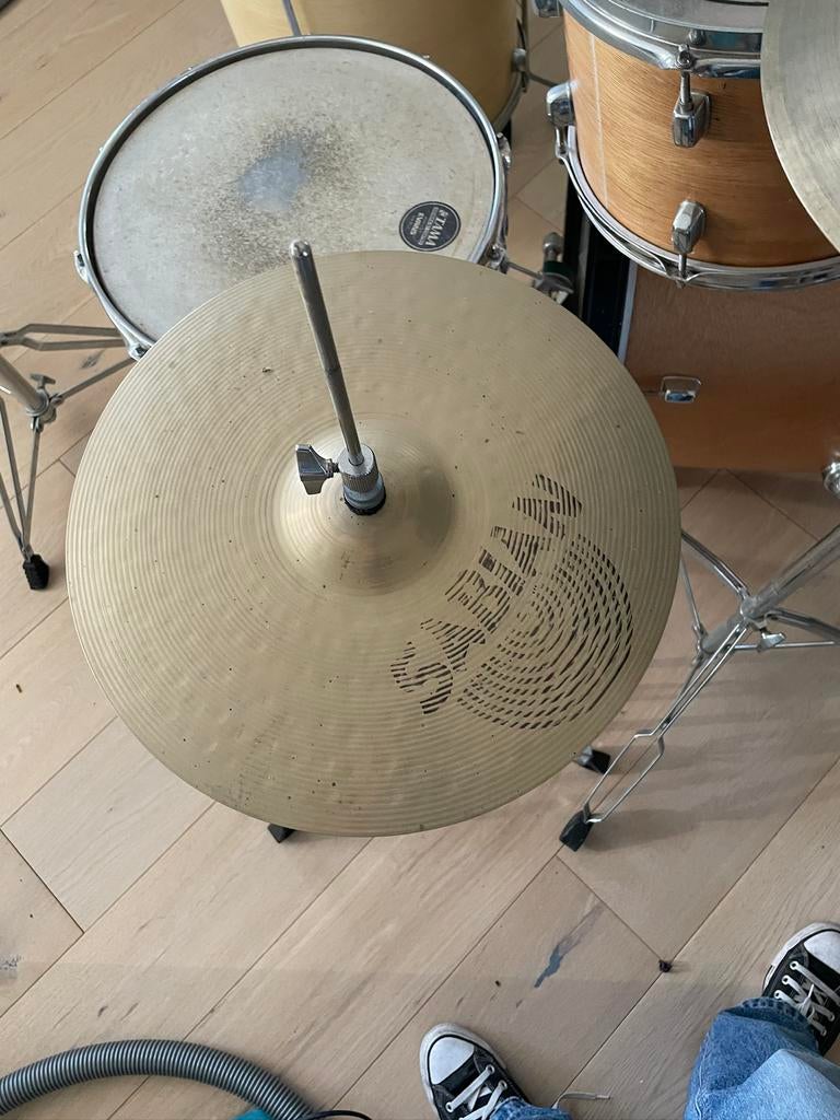Sabian hand hammered hi-hat 14”, Muziek en Instrumenten, Ophalen of Verzenden, Zo goed als nieuw, Overige merken