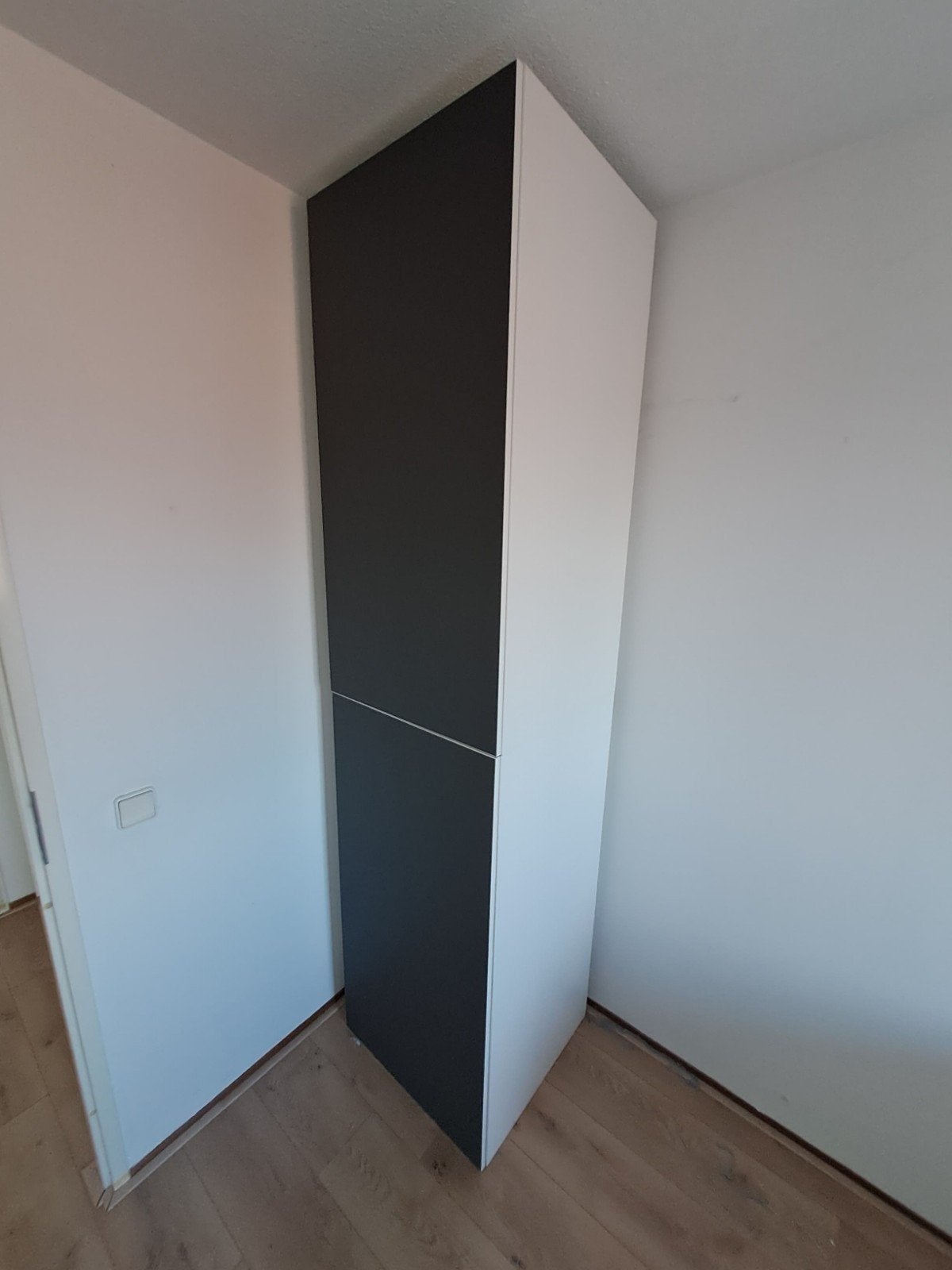 2 IKEA kasten, wit met donkergrijze deuren, Ophalen, Gebruikt