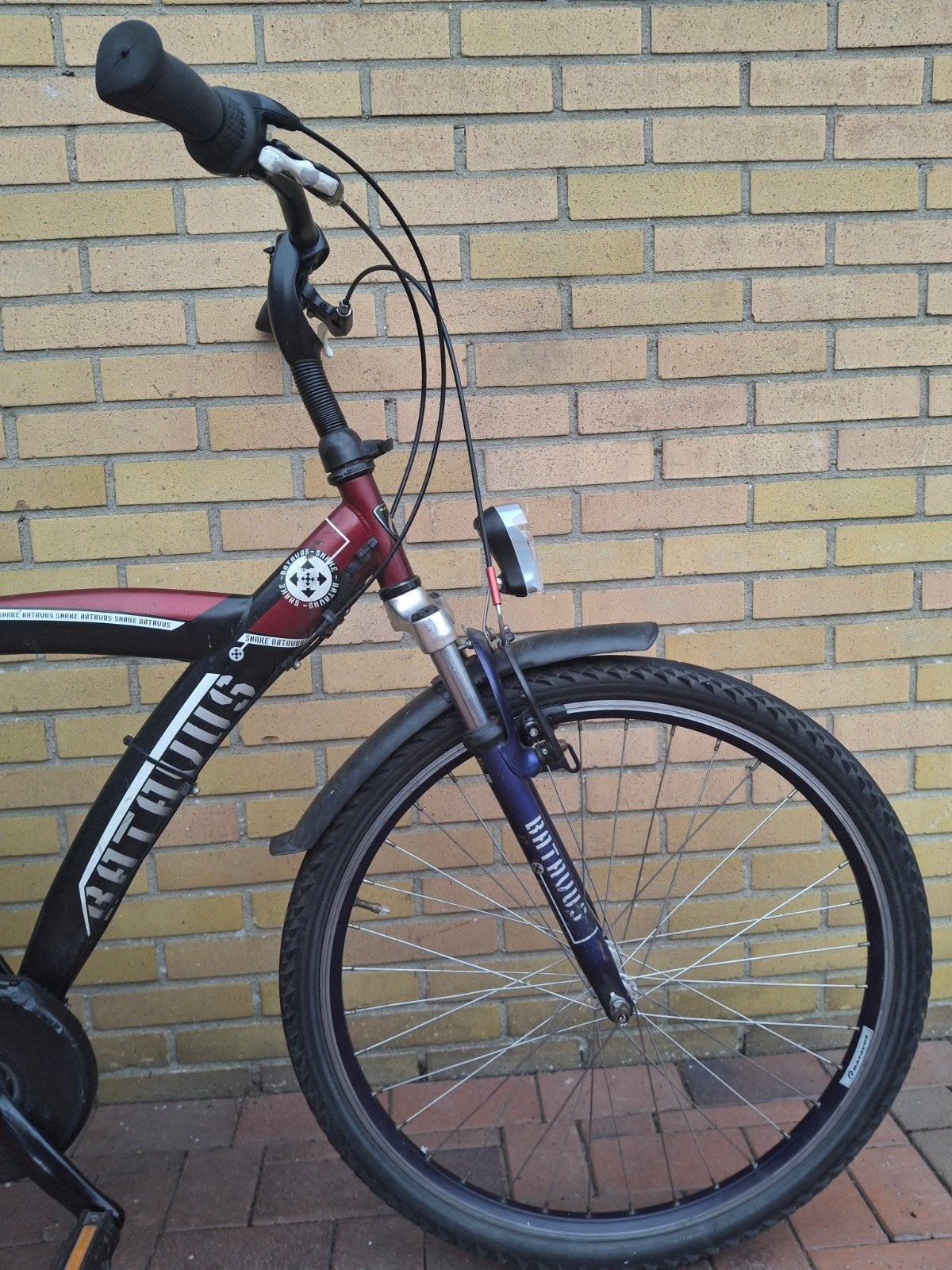 26 inch 48 cm Batavus Snake kinderfiets 3 speed jongensfiet, Gebruikt, Velgrem, Batavus Snake, Handrem