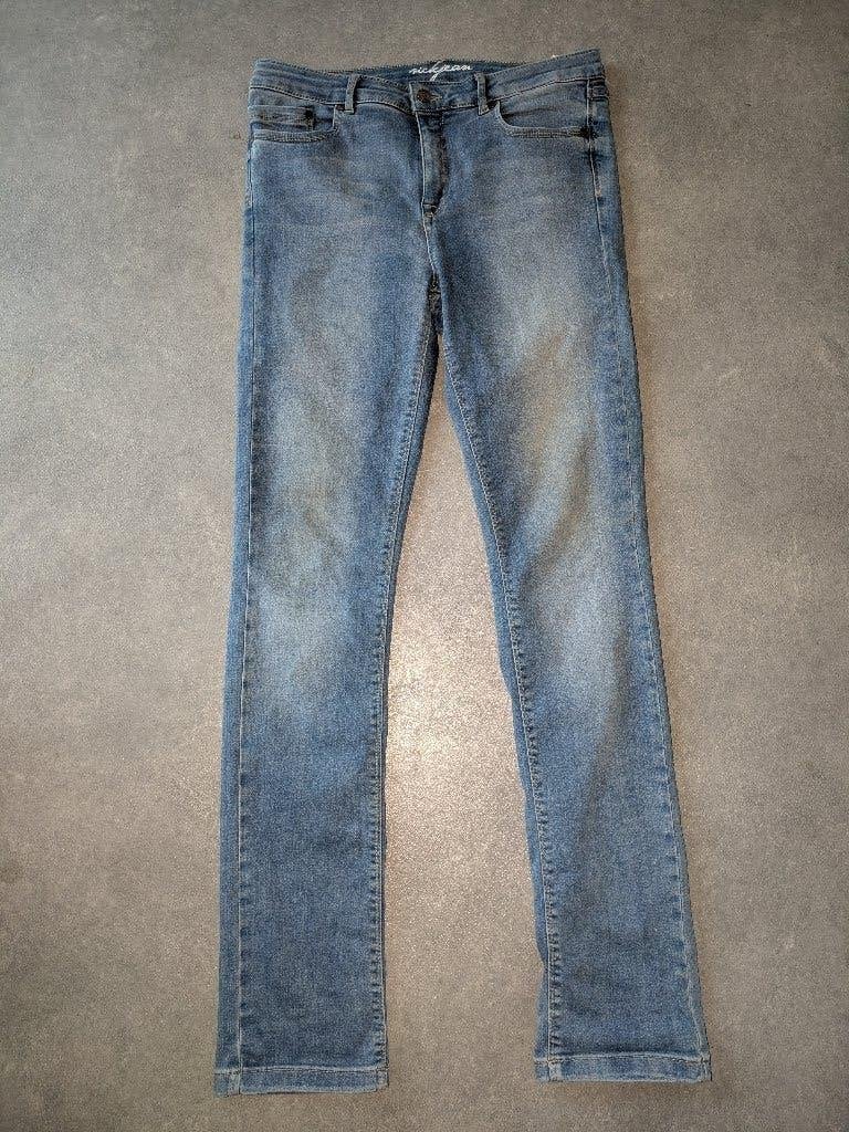 Nickjean blauwe skinny jeans maat 40, Zo goed als nieuw, W30 - W32 (confectie 38/40), Nickjean, Verzenden