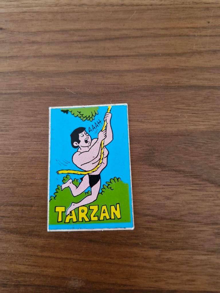 Vintage Tarzan Plaatje - Zeldzaam Verzamelobject, Hobby en Vrije tijd, Stickers en Plaatjes, Ophalen of Verzenden, Gebruikt, Plaatje