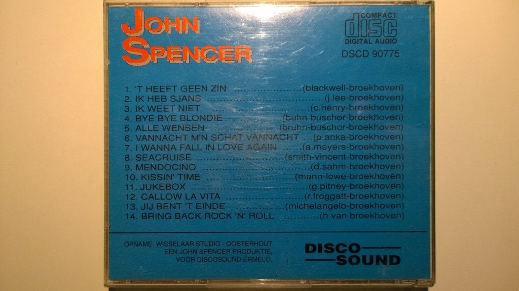 John Spencer - Zijn Grootste Successen, Ophalen of Verzenden, Zo goed als nieuw, Pop, Album