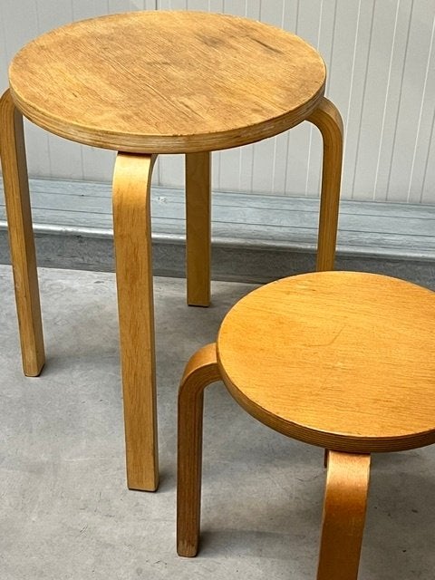 Frosta krukken 2x vintage krukjes retro design kruk stool, Ophalen, Gebruikt, ., .