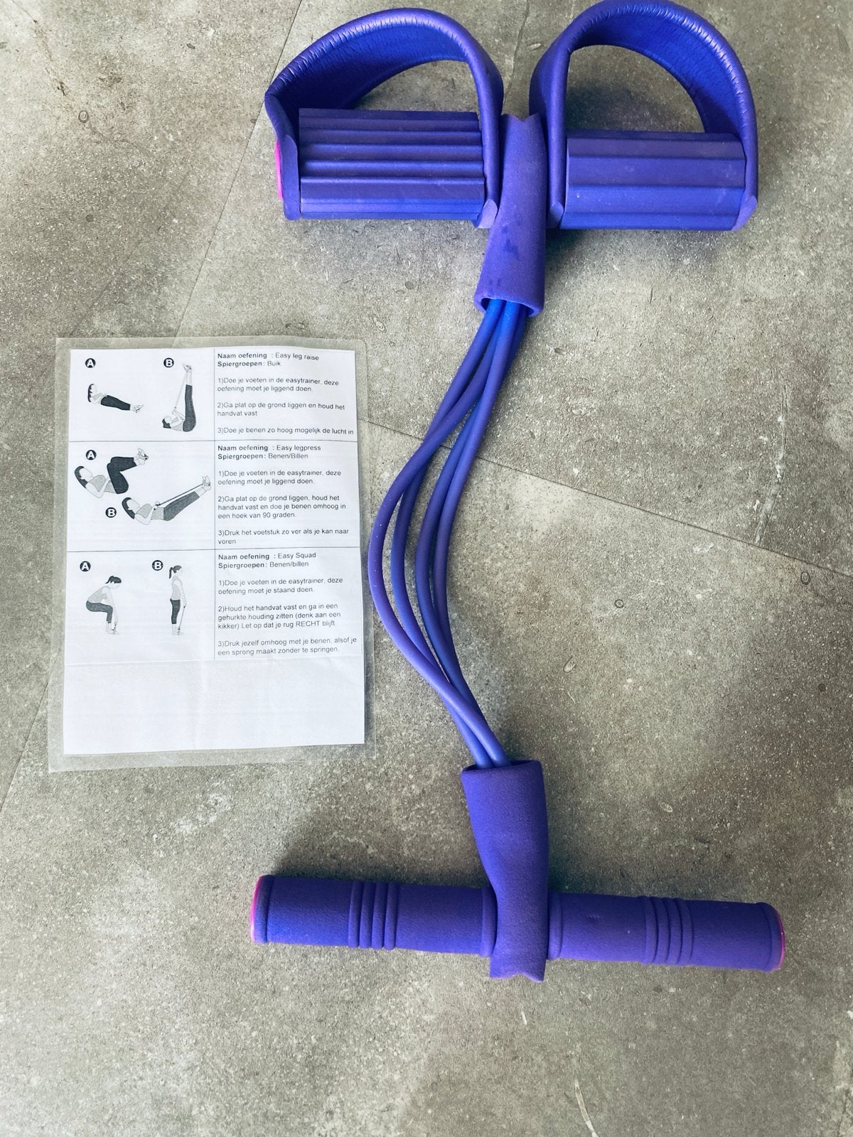 Weerstandsband / Easy Leg Trainer - Paars, Ophalen, Gebruikt, Armen, Weerstandband