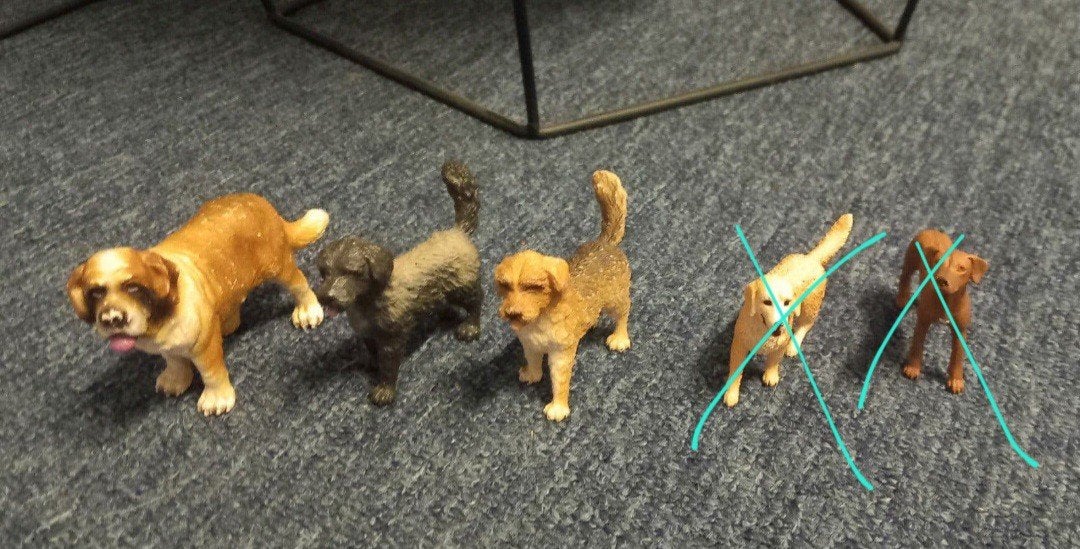 Schleich honden, Ophalen of Verzenden, Zo goed als nieuw, Hond of Kat, Beeldje of Figuurtje
