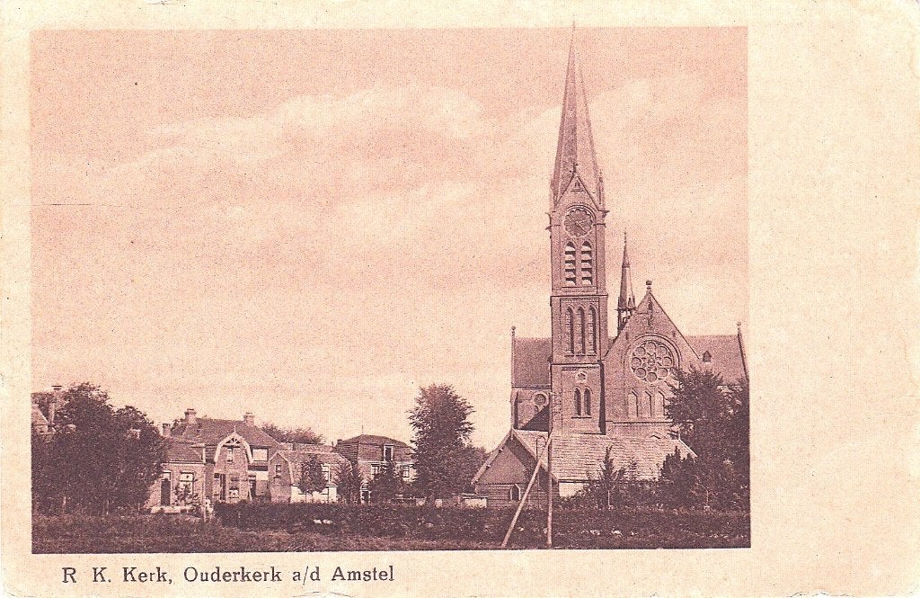 OUDERKER  a/d  AMSTEL   R. K. KERK, Ophalen of Verzenden, Voor 1920, Noord-Brabant