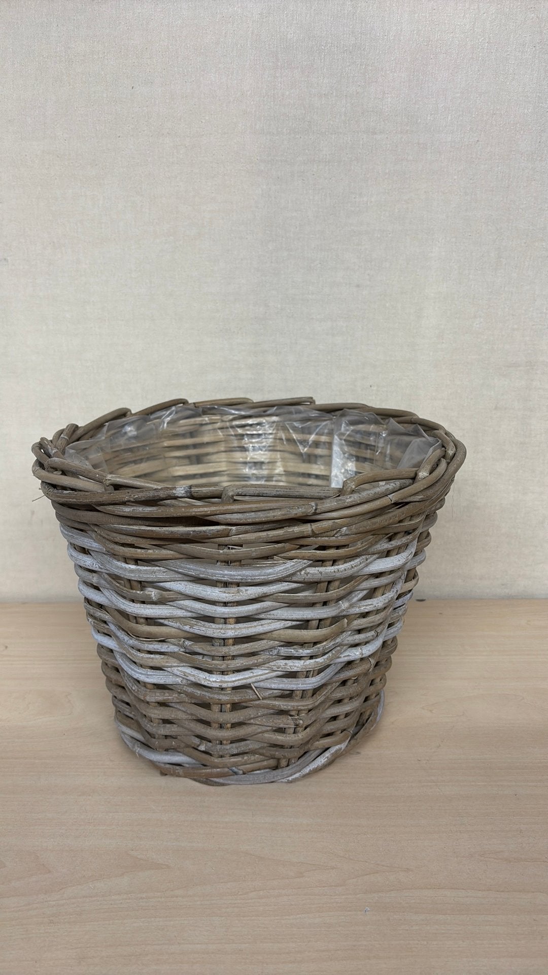 Mand, Ophalen of Verzenden, Gebruikt, Rond, Riet