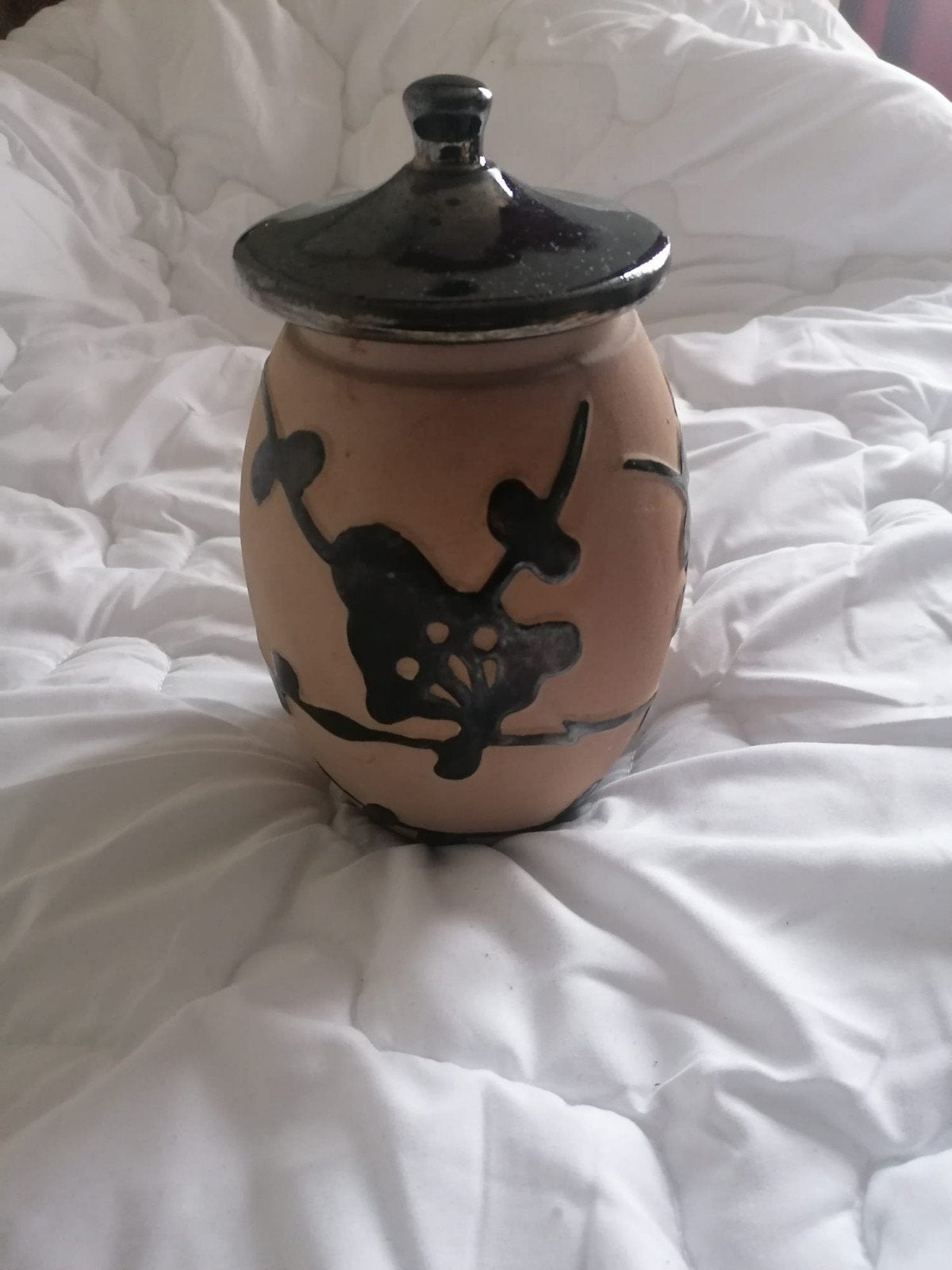 Pot met deksel ecru, Ophalen of Verzenden