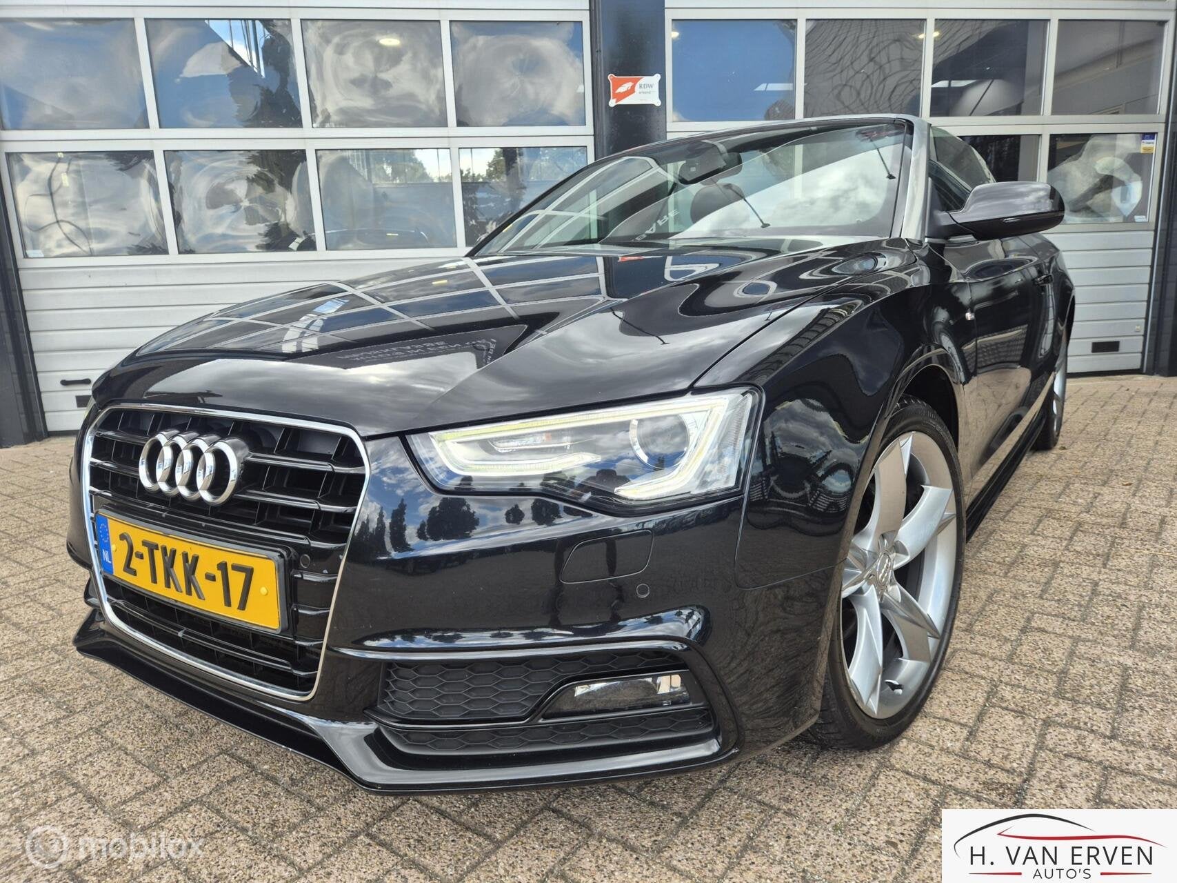 Audi A5 Cabriolet 1.8 TFSI S-LINE AUTOMAAT 19" LEDER NAVI, Auto's, Euro 5, 4 cilinders, Cabriolet, 4 stoelen