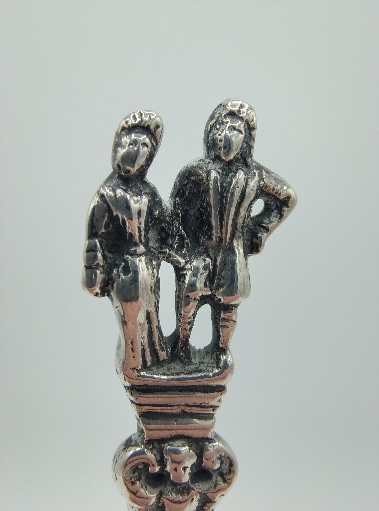 Zilveren gelegenheidslepel, Friesland (?), 19e eeuws, Verzenden, Zilver
