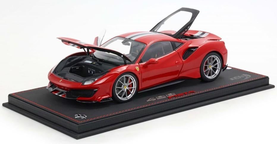 Ferrari 488 Pista Rood 1:18 HE180055 BBR PRE-ORDER, Hobby en Vrije tijd, Modelauto's | 1:18, Ophalen of Verzenden, Nieuw, Auto