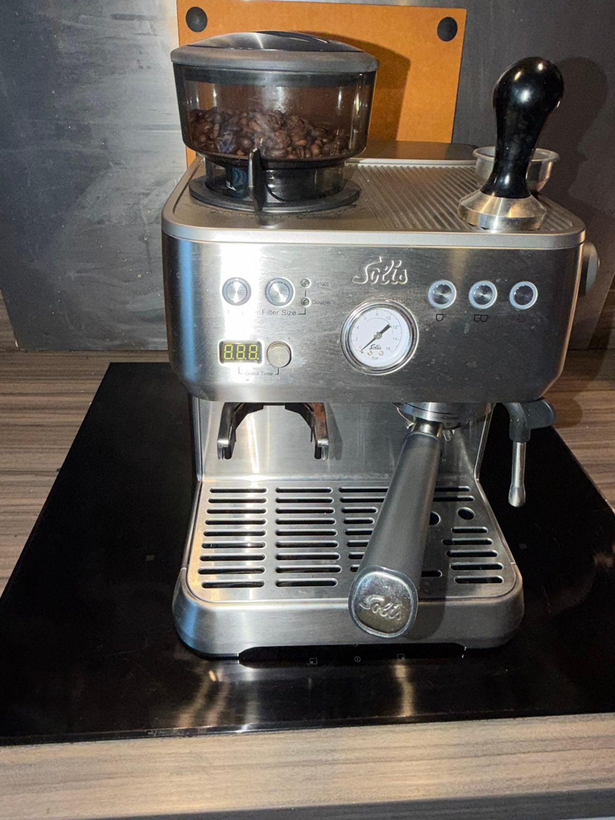 Solis Barista Perfetta Plus Espressomachine met bonenmaler, Ophalen, Afneembaar waterreservoir, Espresso apparaat, Koffiebonen