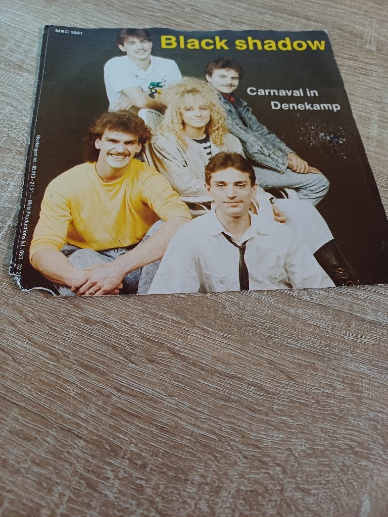 114 Single Black Shadow – Carnaval in Denekamp – MRC 1001, 7 inch, Ophalen of Verzenden, Zo goed als nieuw, Overige typen