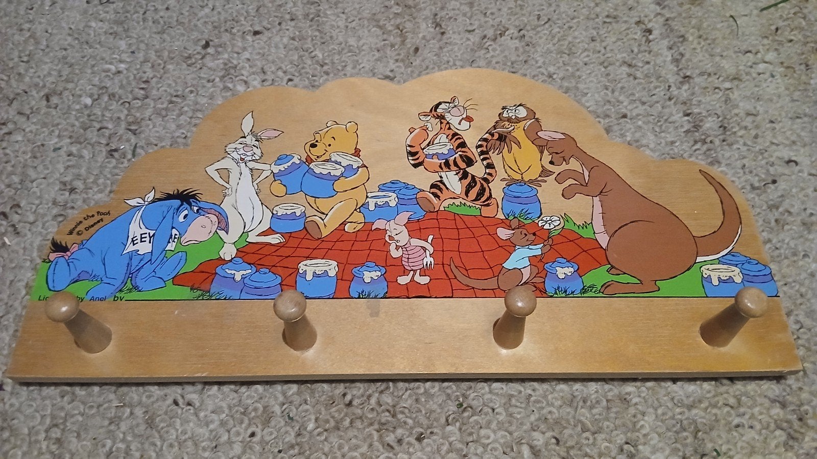 Kinder kapstokje Winnie de Poeh en vriendjes, Ophalen, Gebruikt, Minder dan 100 cm, Kinderkapstok