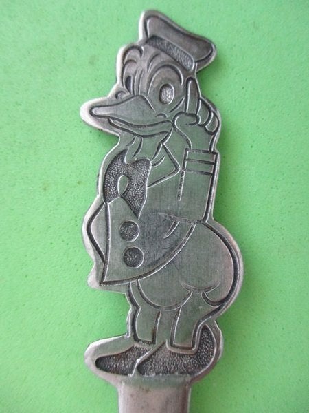 (KB5533) Kinderbestek Donald Duck lepel, Ophalen of Verzenden, Gebruikt