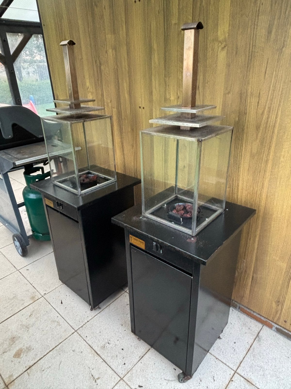 2x Royal Matic Terrasverwarmer op Gas, Ophalen, Gebruikt, Gas, Vloer