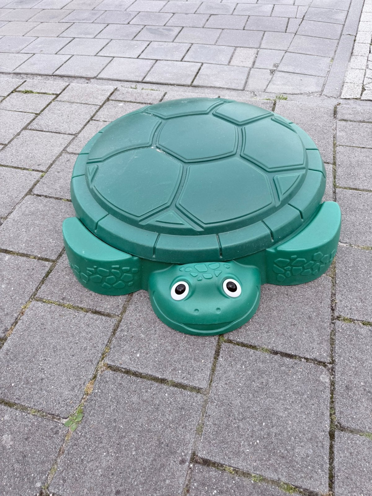 Zandbak groene schildpad, Kinderen en Baby's, Speelgoed | Buiten | Zandbakken, Ophalen, Zo goed als nieuw
