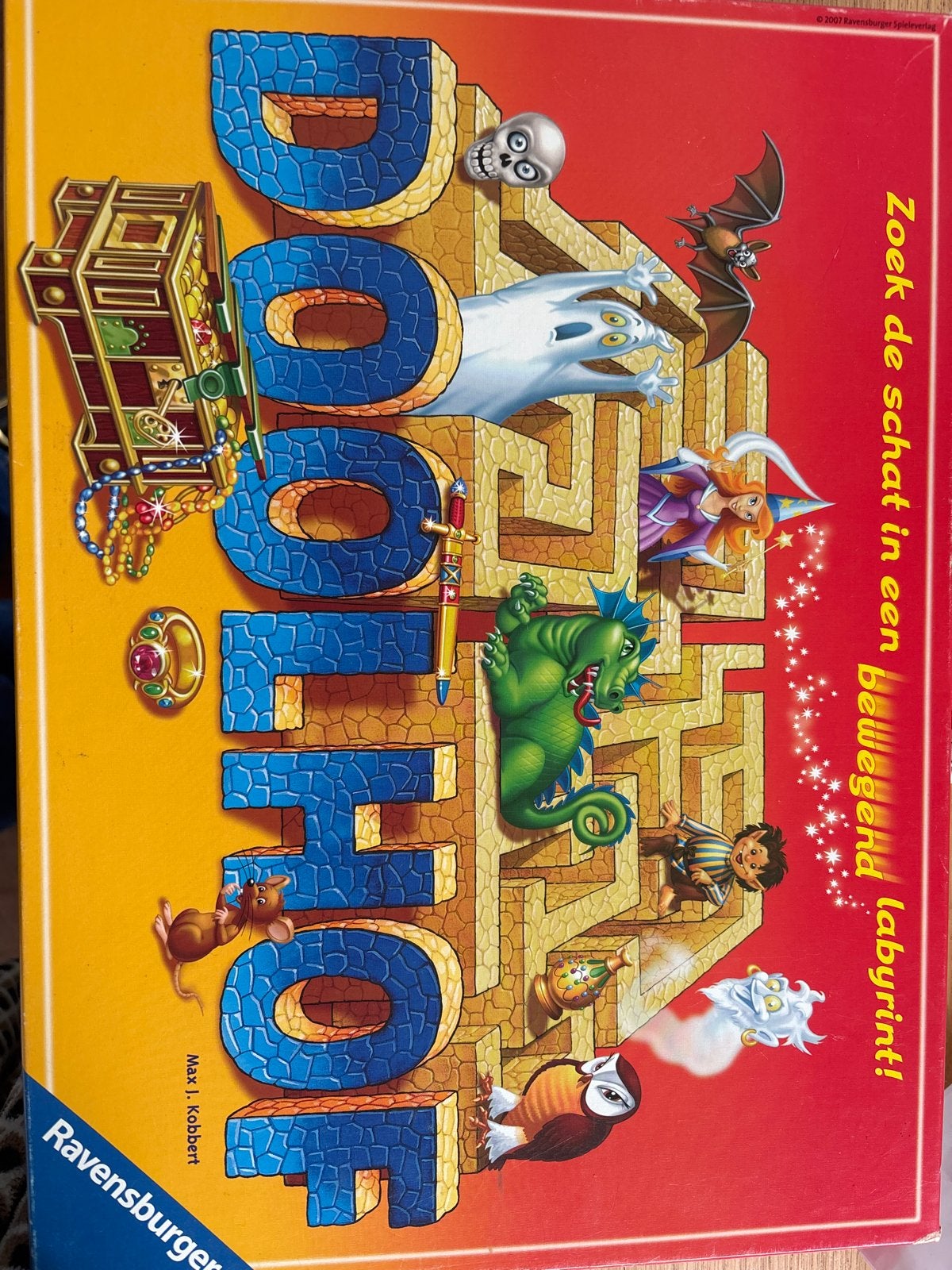 Labyrinth Bordspel Ravensburger - Zoek de schat!, Drie of vier spelers, Ophalen of Verzenden, Gebruikt