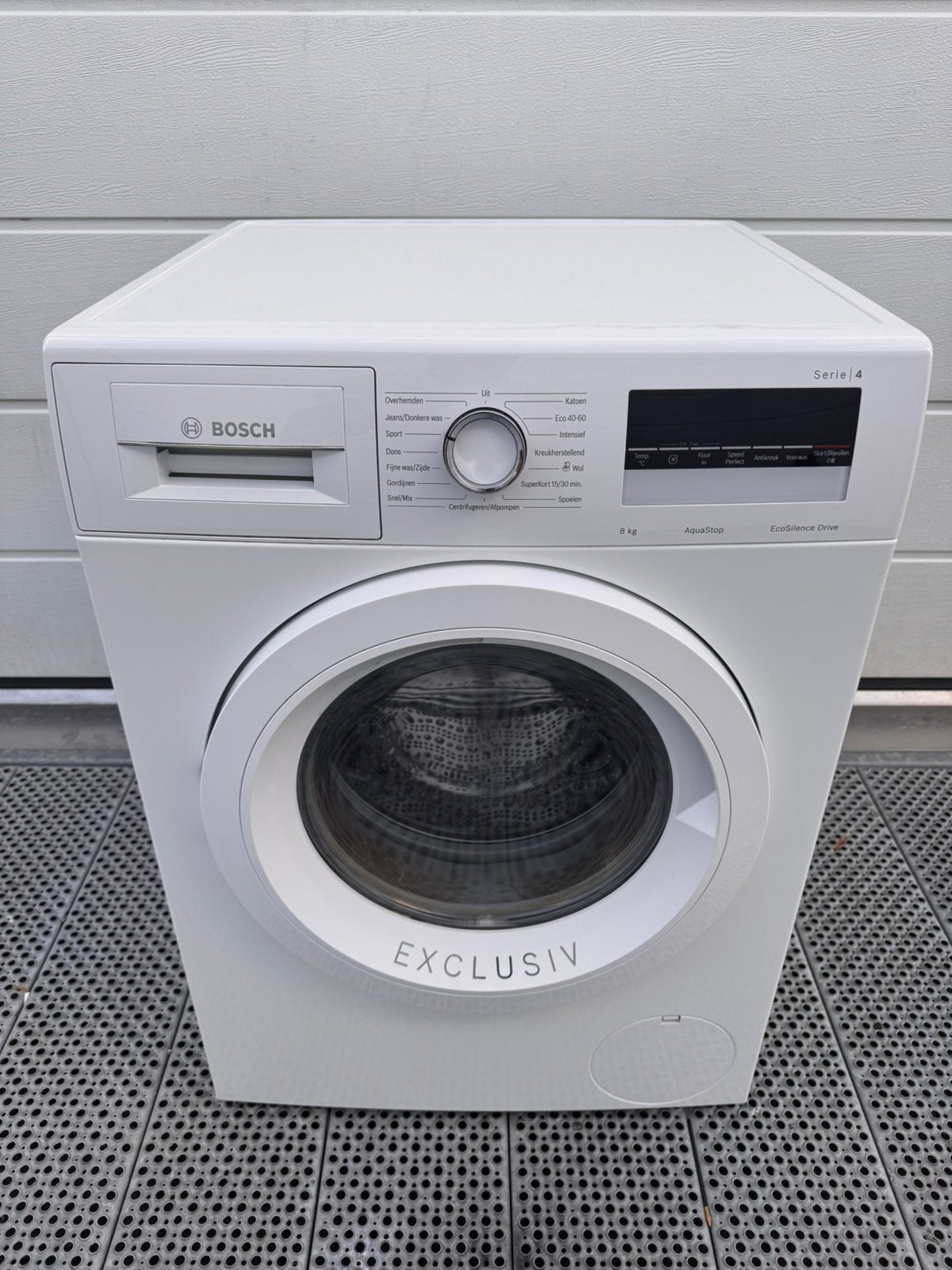 Bosch Serie 4 Wasmachine 8 kg – EcoSilence Drive nette staat, Ophalen, Zo goed als nieuw, Voorlader, 85 tot 90 cm