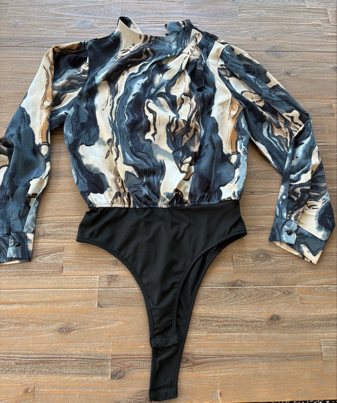Leuke Bodystocking met Lange Mouw - Maat M, Ophalen of Verzenden, Zo goed als nieuw
