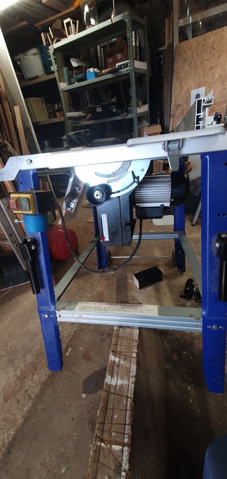 Elektra Beckum zaagtafel met hoog laag verstelling probleem, Doe-het-zelf en Verbouw, Werkbanken, Ophalen, Gebruikt, 170 cm of meer