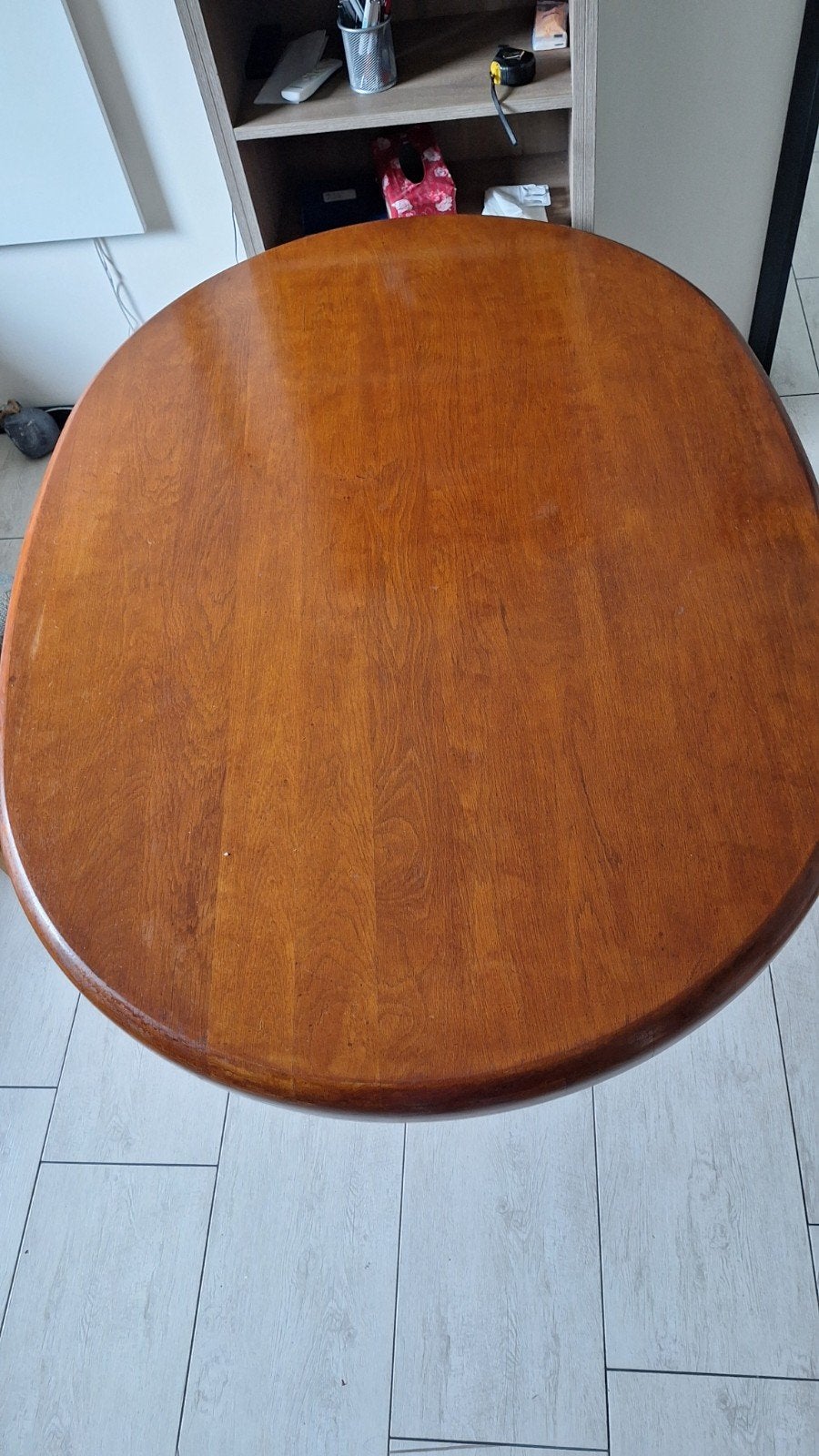 eiken eettafel met 4 stoelen, Ophalen, Gebruikt