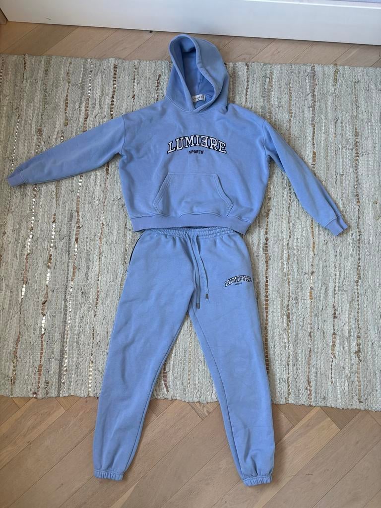 Lumi3re trainingspak baby blauw XS - Zo goed als nieuw, Ophalen of Verzenden, Zo goed als nieuw, Maat 34 (XS) of kleiner, Blauw