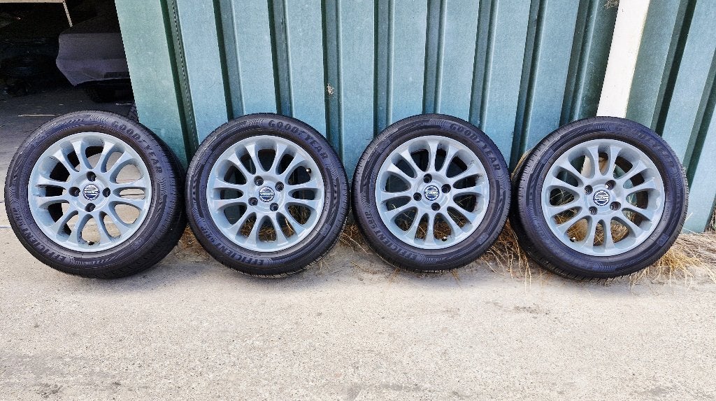 ❗️UNIEK set 4 x 114.3 16 inch Volvo velgen met banden ., Ophalen, Gebruikt, Velg(en), 16 inch