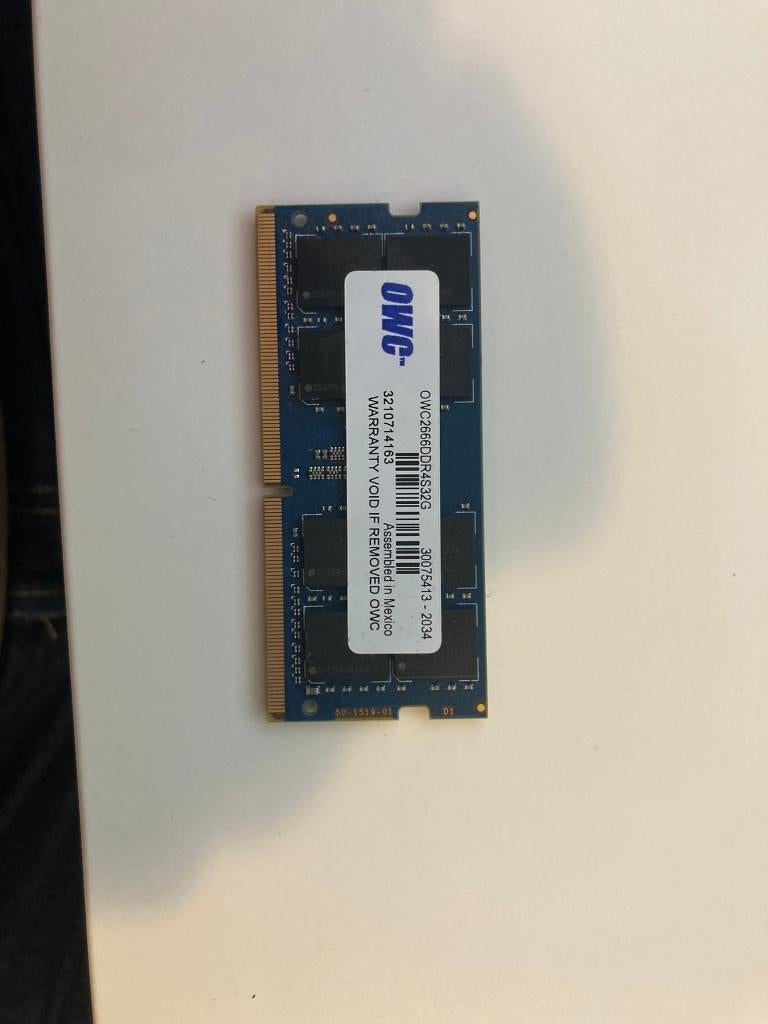 OWC werkgeheugen 32GB, 32 GB, DDR4, Ophalen of Verzenden, Zo goed als nieuw
