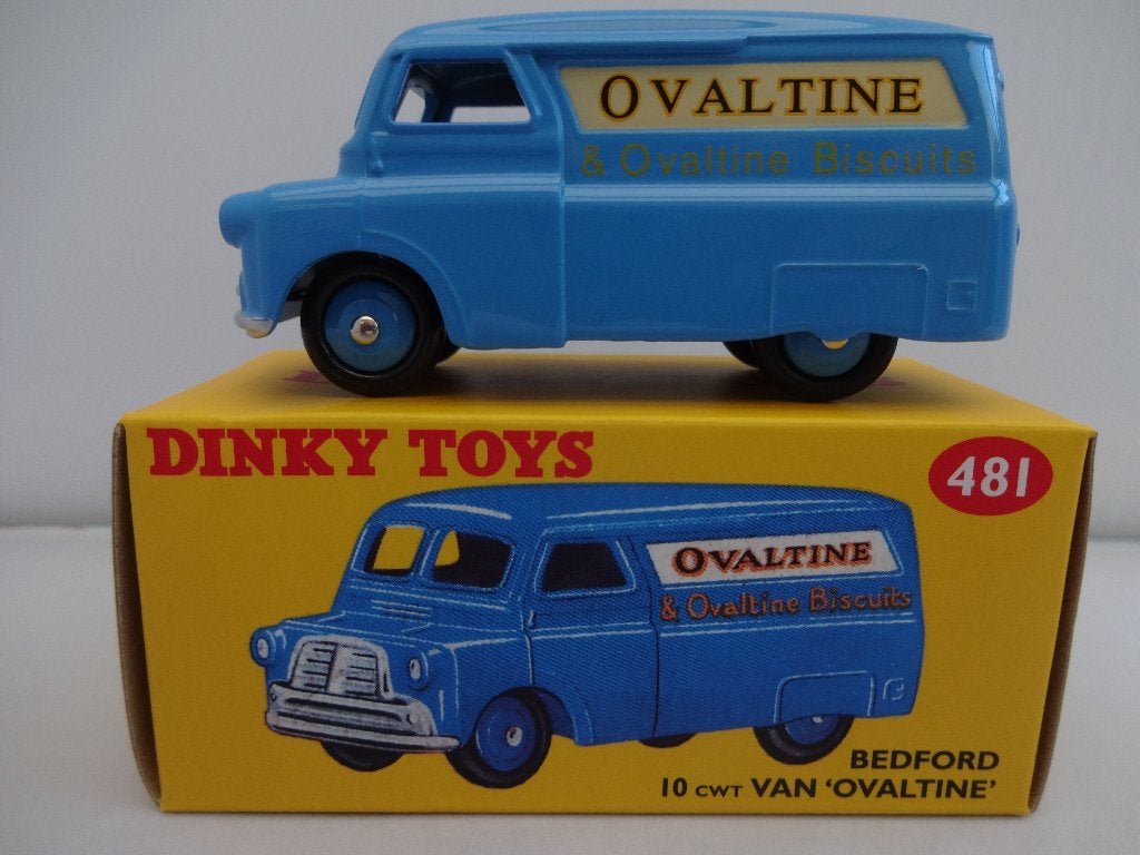 Bedford 10 cwt. VAN "OVALTINE" nr: 481 van Dinky Toys 1:43, Hobby en Vrije tijd, Ophalen of Verzenden, Nieuw, Bus of Vrachtwagen