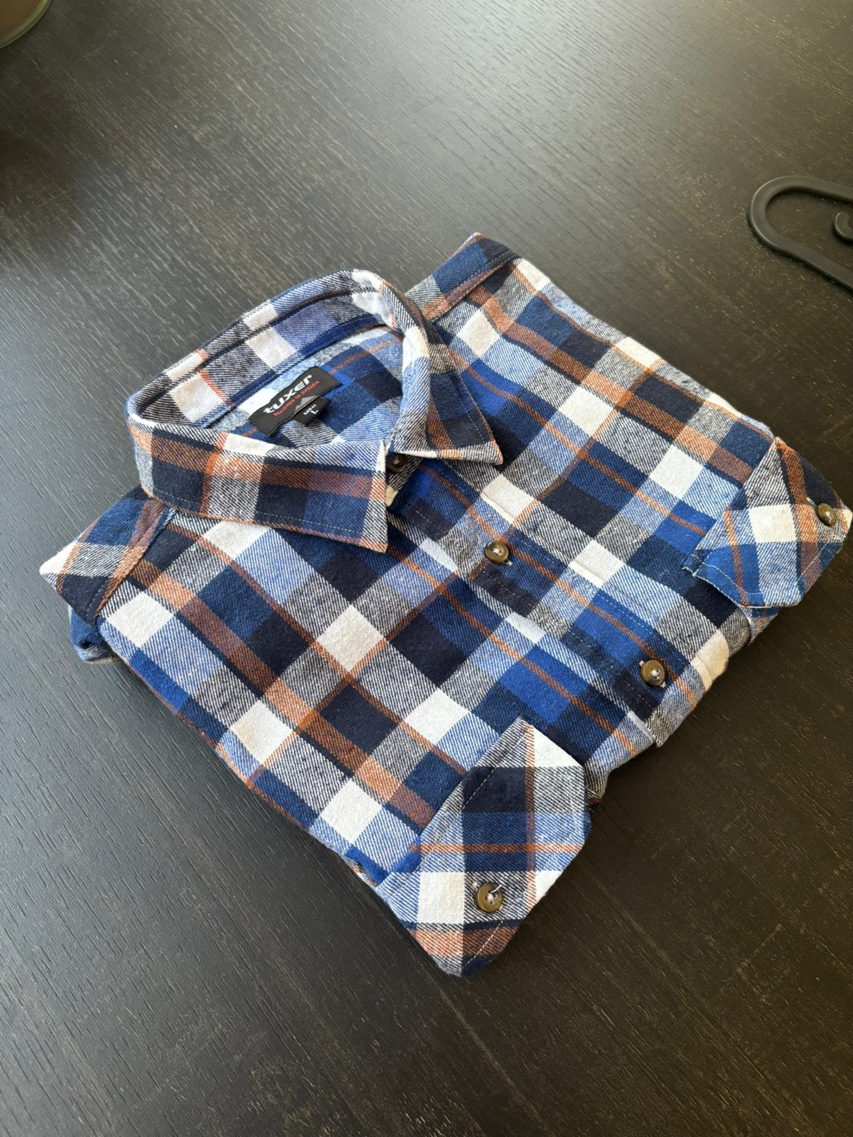 TUXER Sweden overhemd ottawa k11543 heren maat L nieuw, Ophalen of Verzenden, Zo goed als nieuw, Halswijdte 41/42 (L)