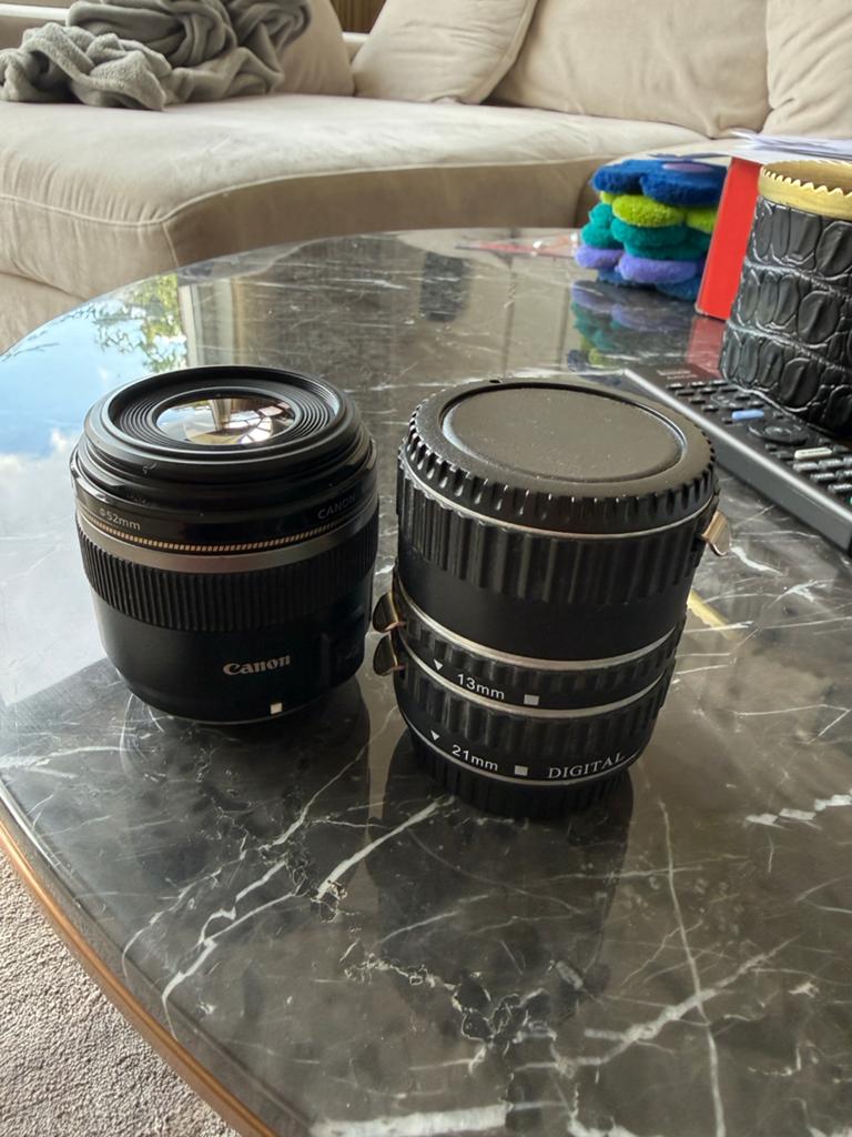CANON EF-S 60MM F/2.8 MACRO USM, Ophalen of Verzenden, Zo goed als nieuw, Macrolens
