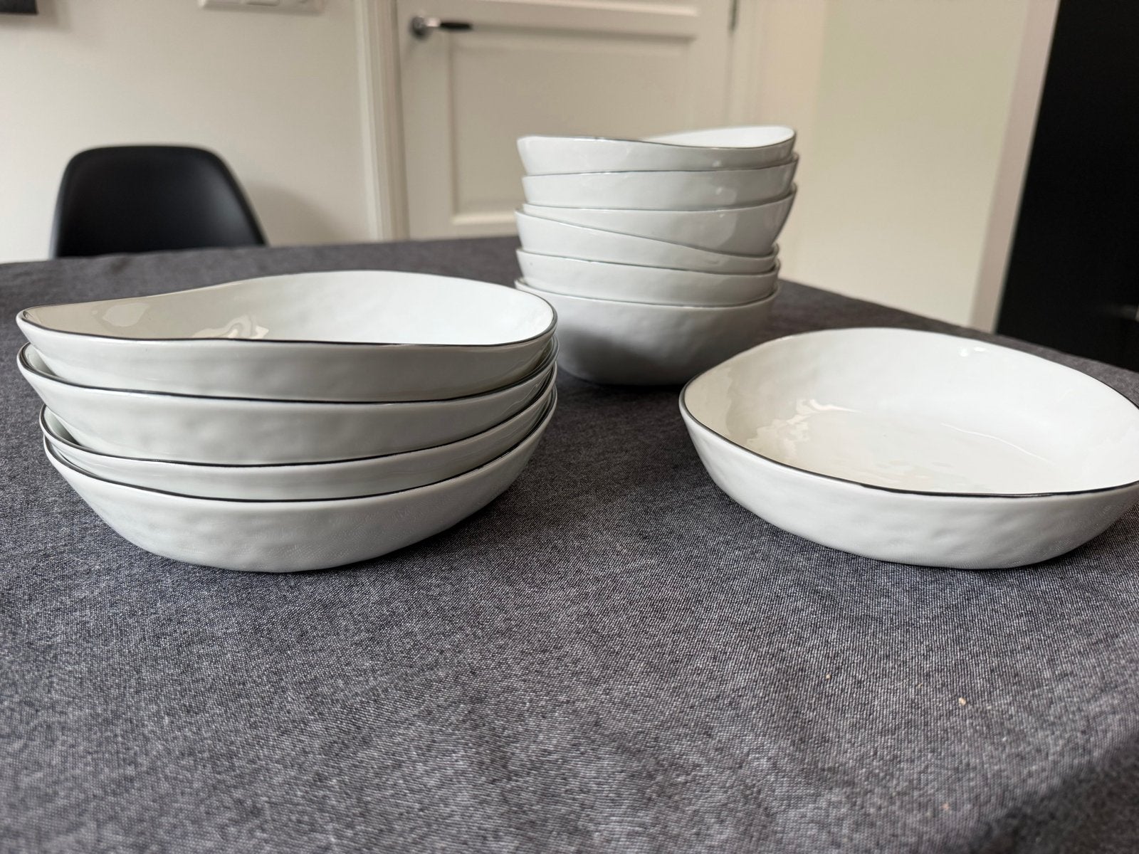 Broste Nordic Salt wit/zwart, Huis en Inrichting, Keuken | Servies, Ophalen, Nieuw, Schaal of Schalen, Overige stijlen